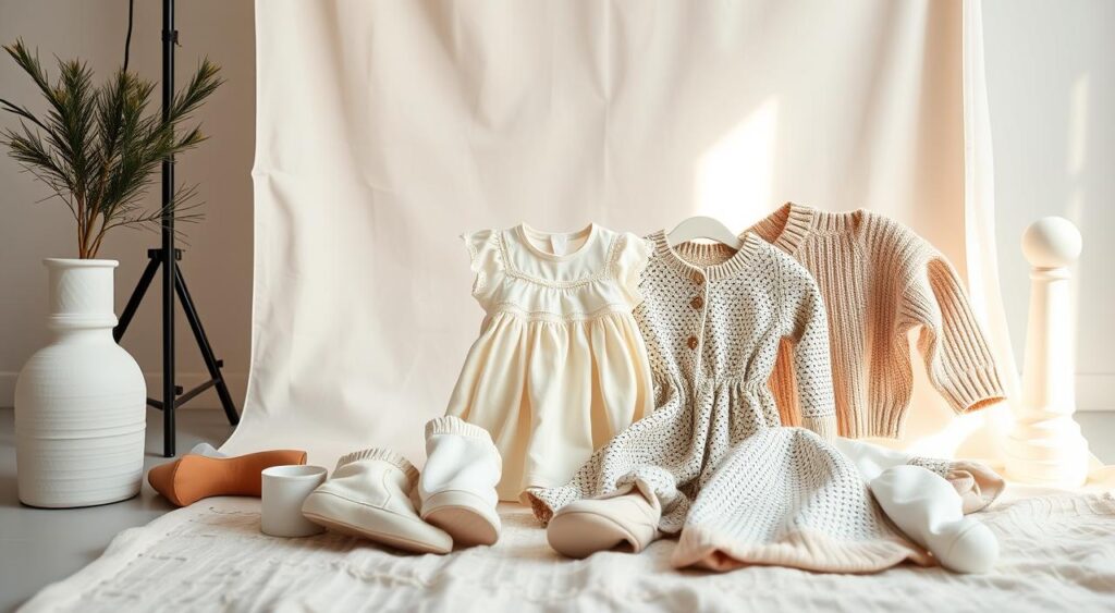 combo-perfeito-de-estilo-nas-roupas-para-ensaio-de-bebe-1024x563 Roupas para Ensaio de Bebê: Inspiração para Fotógrafos Dicas de Fotografia Newborn 