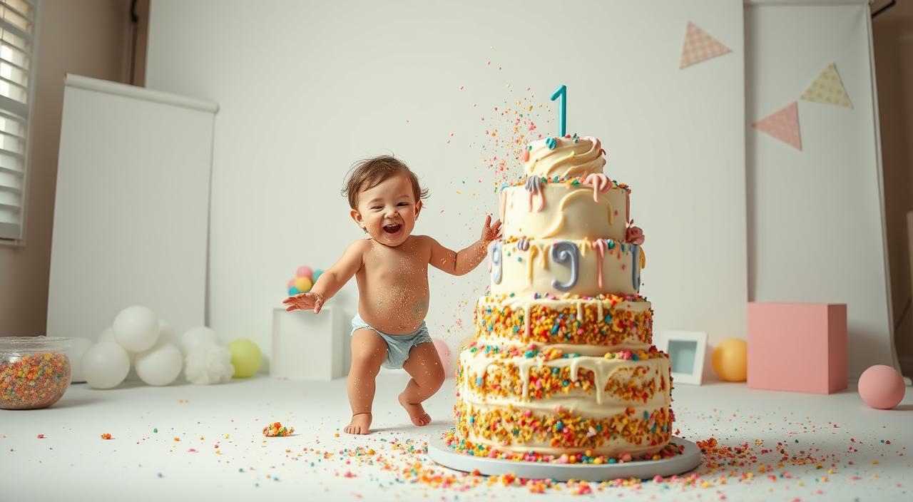 ideias para ensaio smash the cake